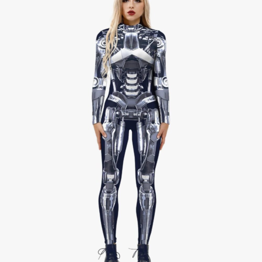 Alidamo Skeleton Jumpsuit Bodysuit | Women’s Small